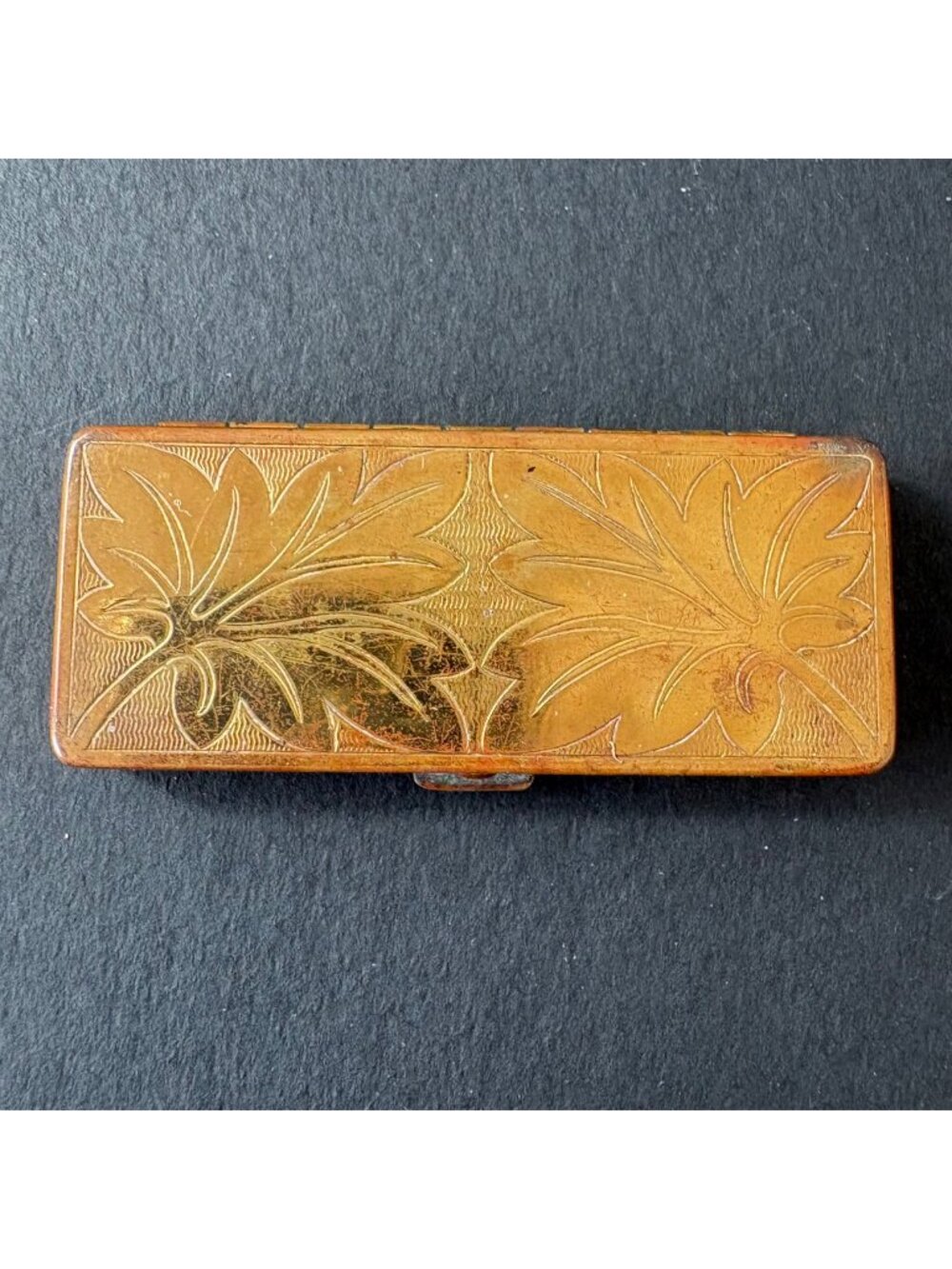 Vintage Elizabeth Arden Eyeshadow Case Black Kohl with Maybelline Brush